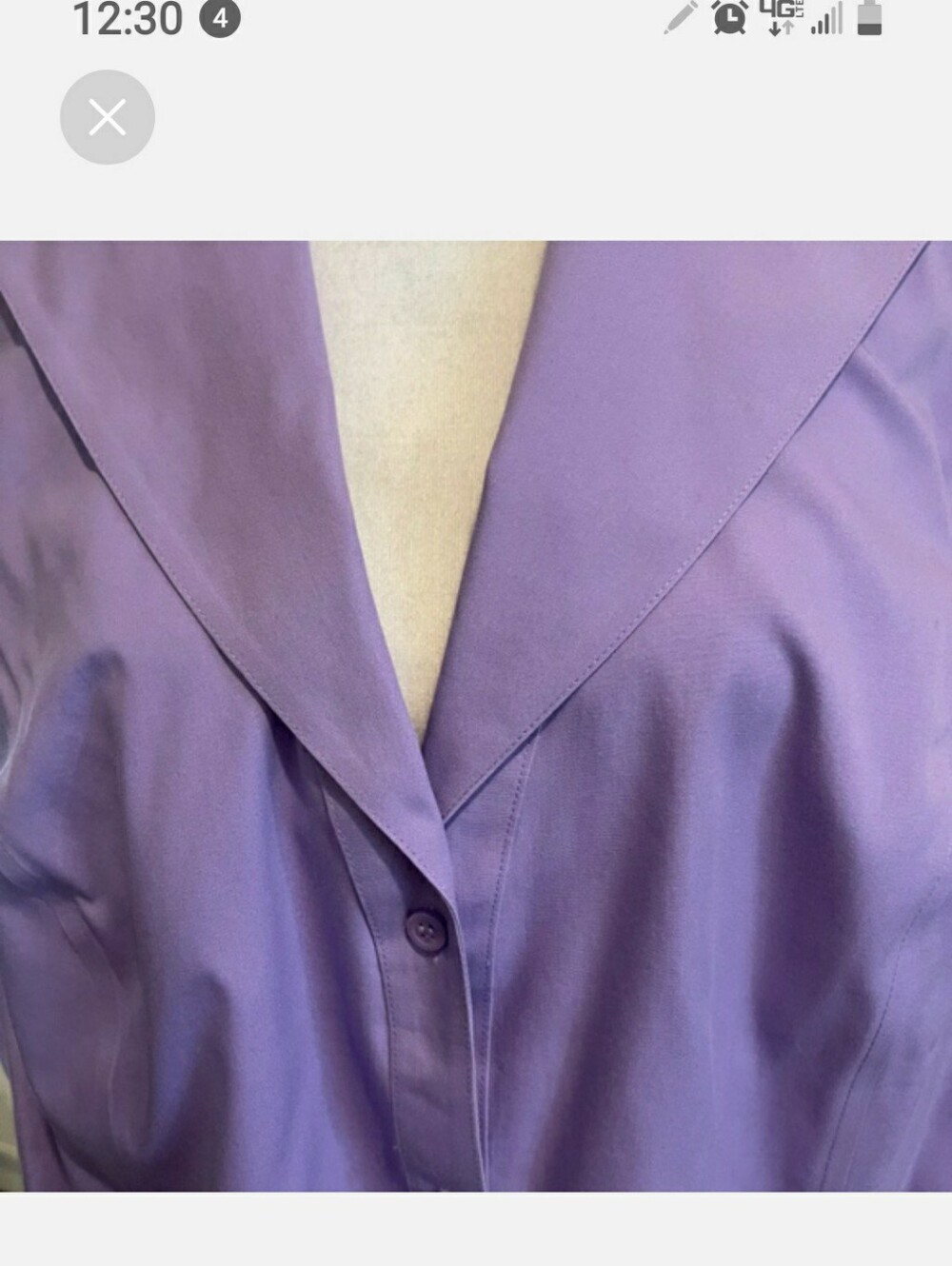Jones New York, Collection Platinum Woman Sleeveless Lavender Blouse, 22W - Picture 6 of 10